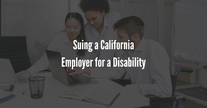 can i sue my employer for not accommodating my disability