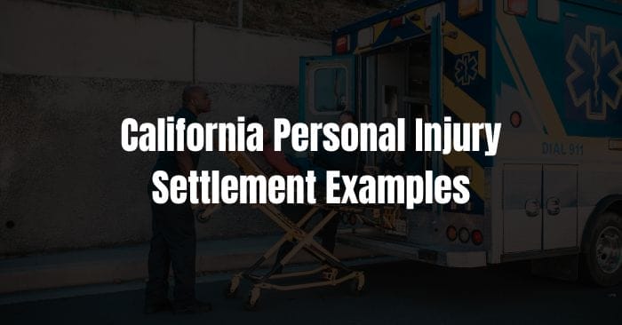 personal injury settlement examples