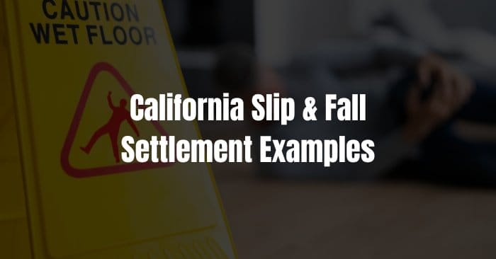 slip and fall settlement examples