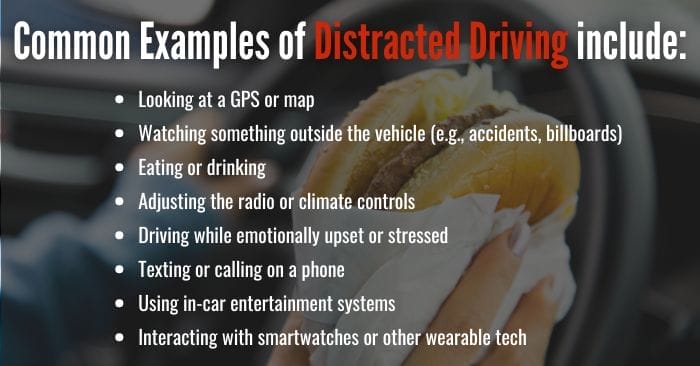 examples of distracted driving